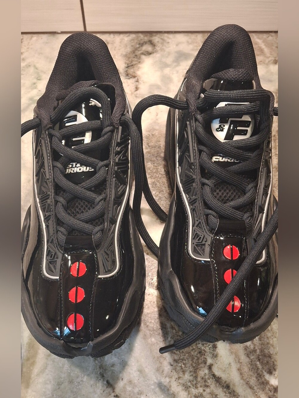 Puma X Fast And Furious Lafrance Black Men's Athletic Sneakers with Red Accents